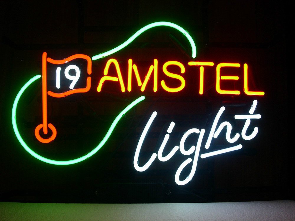 AMSTEL Light ビール ネオン看板  アムステルビール ネオンサインアンティーク