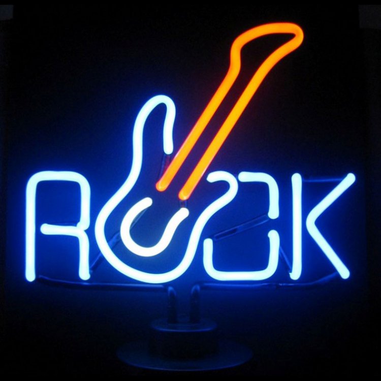 ネオンサイン F177 ロック Rock ギター 広告 店舗用 アメリカン雑貨