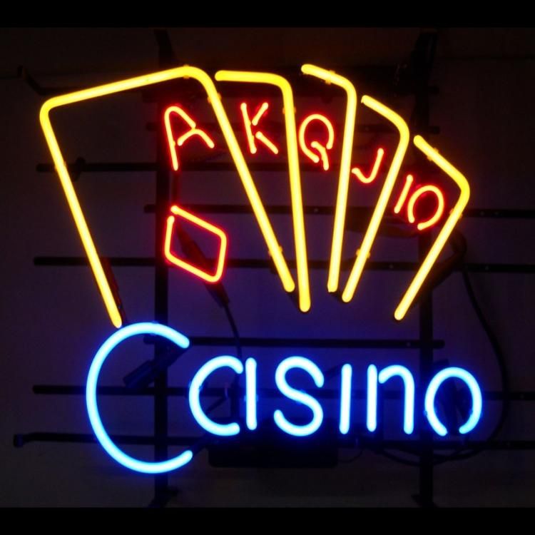 ネオンサイン F75 Casino カジノ 広告 店舗用 アメリカン雑貨 看板 