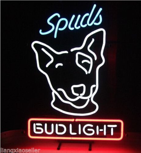 ネオンサイン NEW Spuds Mackenzie Bud Light Budweiser スパッズ