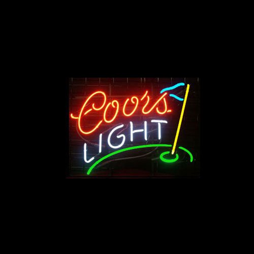 ネオンサイン T22 Coors LIGHT クアーズライト ビール GOLF ネオン看板 ネオンサイン 広告 店舗用 アメリカン雑貨 看板 ネオン管  - ネオン管やブリキ看板、アメリカ雑貨の通販【JTC MALL】