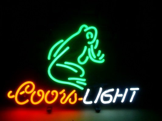 ネオンサイン T111 Coors LIGHT クアーズライト ビール ネオン看板 ネオンサイン 広告 店舗用 アメリカン雑貨 看板 ネオン管 -  ネオン管やブリキ看板、アメリカ雑貨の通販【JTC MALL】