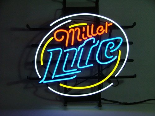 特大ネオンサイン T654 Miller Lite ビール ネオン看板 ネオンサイン 広告 店舗用 NEON SIGN アメリカン雑貨 看板 ネオン管  - ネオン管やブリキ看板、アメリカ雑貨の通販【JTC MALL】