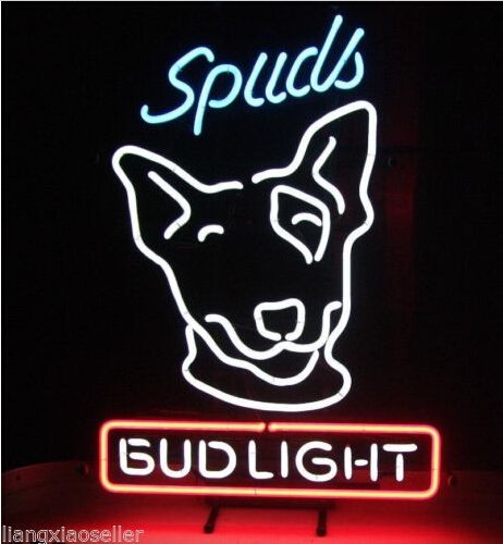 特大ネオンサイン NEW Spuds Mackenzie Bud Light Budweiser スパッズ