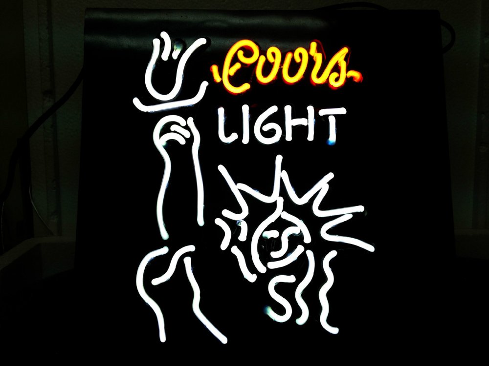 特大ネオンサイン T598 Coors LIGHT クアーズライト ビール 自由の女神 ネオン看板 ネオンサイン 広告 店舗用 NEON SIGN  アメリカン雑貨 看板 ネオン管 - ネオン管やブリキ看板、アメリカ雑貨の通販【JTC MALL】