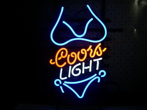 特大ネオンサイン T829 Coors LIGHT クアーズライト ビール ビキニ ネオン看板 ネオンサイン 広告 店舗用 NEON SIGN  アメリカン雑貨 看板 ネオン管 - ネオン管やブリキ看板、アメリカ雑貨の通販【JTC MALL】