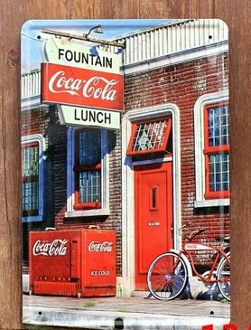 看板コカ・コーラ・1950年代物