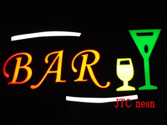 BAR バー LED ネオン看板 ネオンサイン 広告 店舗用 NEON SIGN