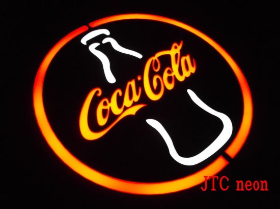 Coca-Cola コカコーラ サークルLED ネオン看板 ネオンサイン 広告 店舗