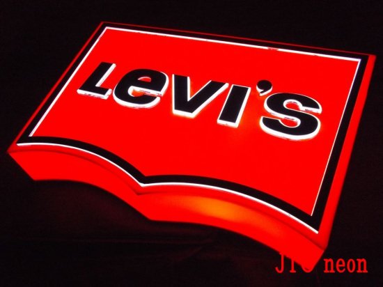 リーバイス LEVIS LEDボックス LED BOX ネオンサイン 看板 BAR Cafe ネオン管 ネオン看板 -  ネオン管やブリキ看板、アメリカ雑貨の通販【JTC MALL】