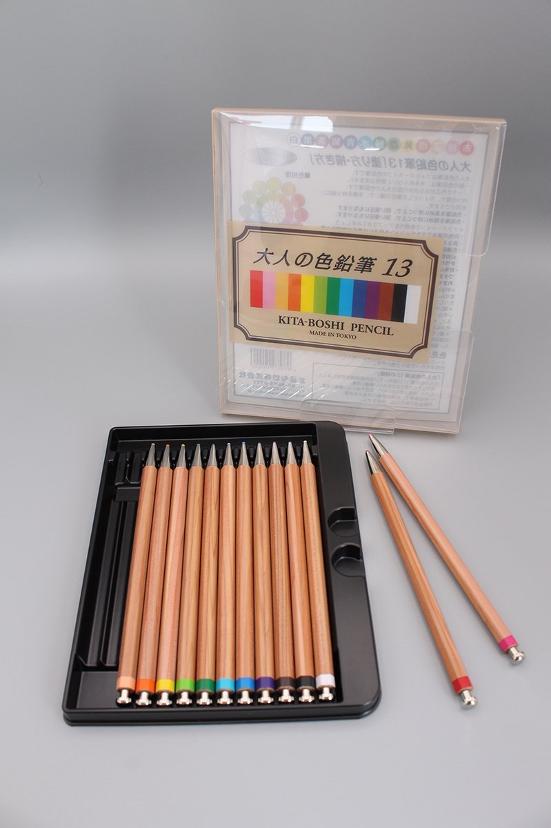 北星鉛筆 大人の色鉛筆13色セット - 文具館コバヤシ