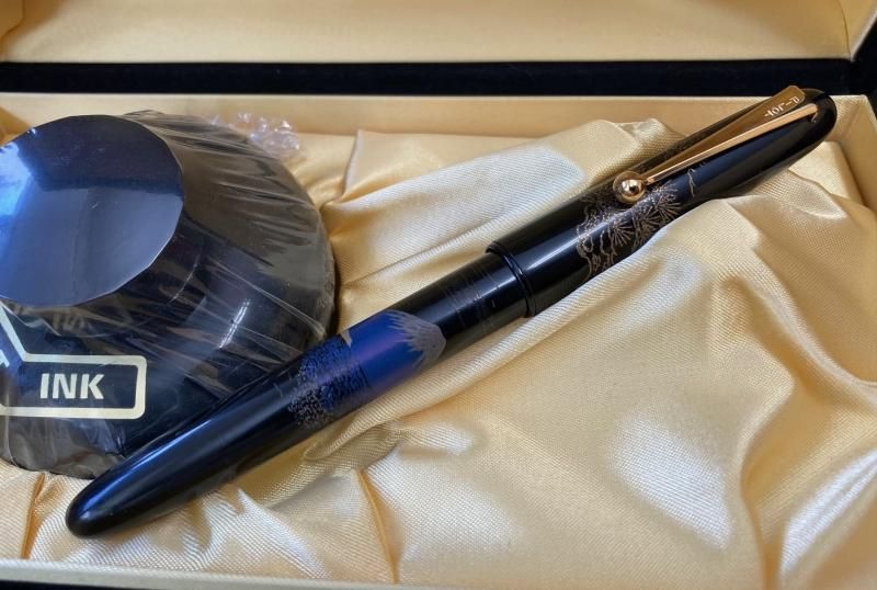 パイロット虚舟蒔絵万年筆 585-14に刻印 東Y6-1226☆1Fトコヒカ