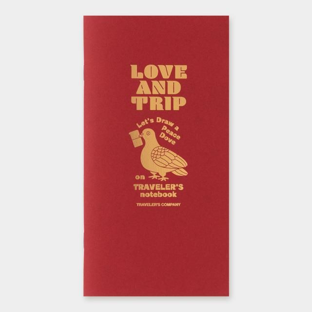 新品 レギュラーサイズ トラベラーズノート LOVE AND TRIP