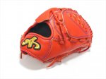 野球 ブランドA BrandA 硬式グラブ 投手用 808AJ1 右投用 レッドオレンジ グラブ袋無料刺繍