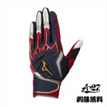野球  MIZUNO ミズノプロ バッティンググラブ 手袋 シリコンパワーアークLI 22SS限定 1EJEA096 ネイビー 24cm