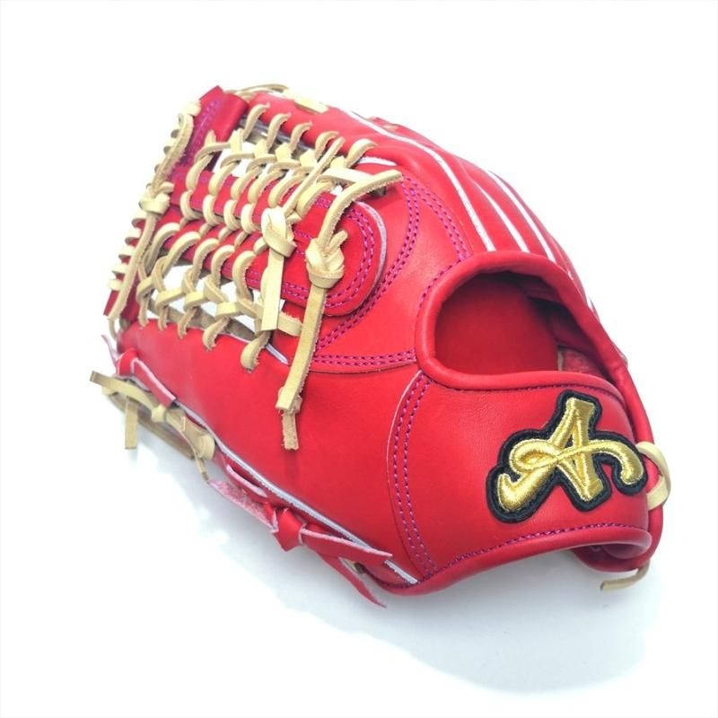 野球工房A27オリジナル BrandA 硬式グラブ 外野手用 千葉牛レザー 千葉県産牛寺田レザー使用 日本製 108AT701 左投用 Gオレンジ BrandA 硬式グラブ 外野手用 | 千葉牛レザー | 左投用 - 野球