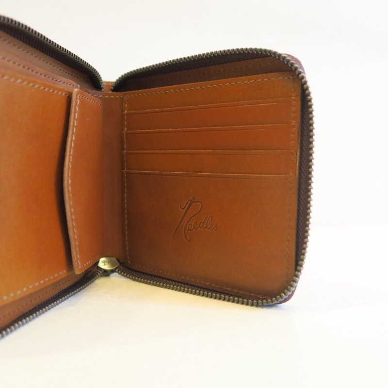 NEEDLES Single Wallet - Steer Leather [Brown] - sit