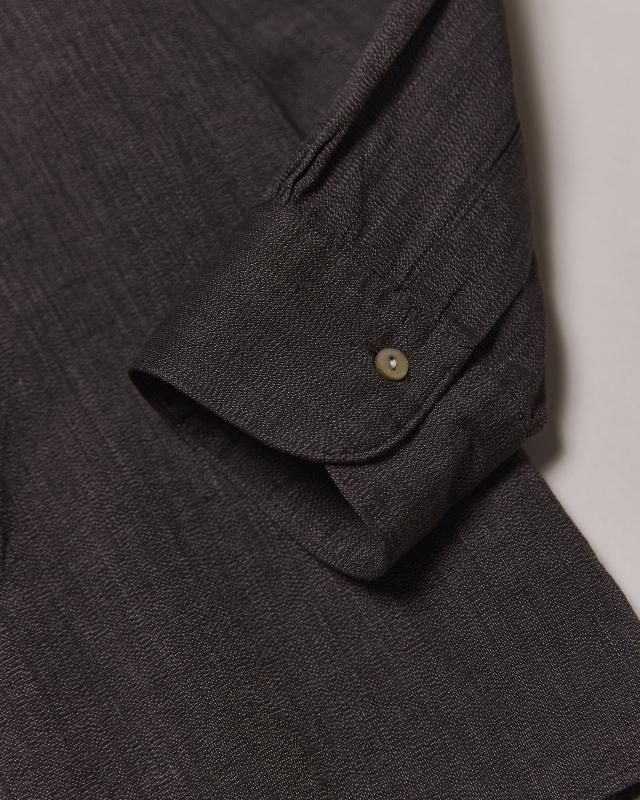 NICENESS G．B．SMITH ソルト＆ペッパー ヘンリーネックシャツ NICENESS G.B.SMITH / G.B.スミス（ソルト＆ペッパー ヘンリー