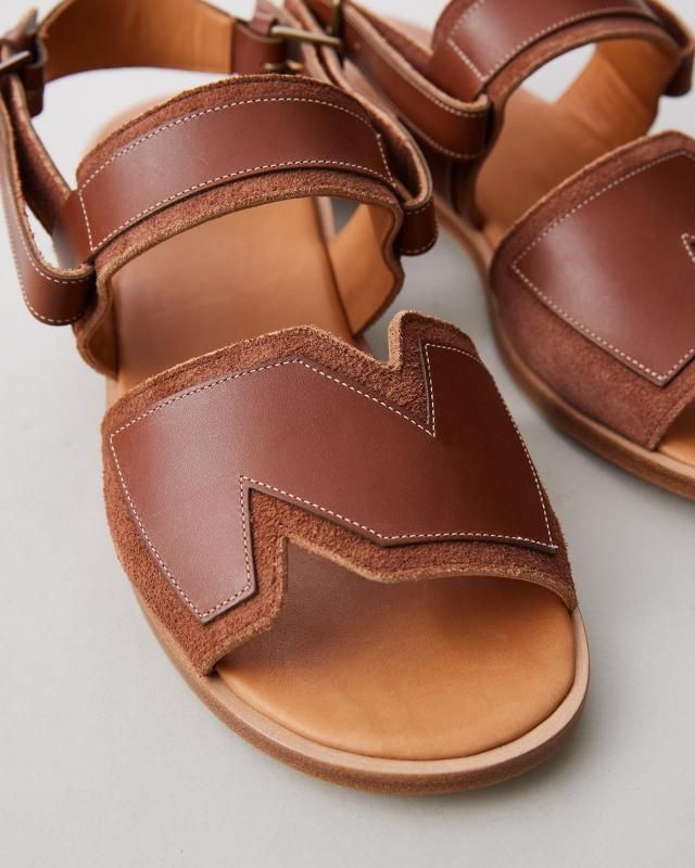 靴 NICENESS BALLARD NN LEATHER SANDALS NICENESS BALLARD (NNレザーサンダル) DK BROWN