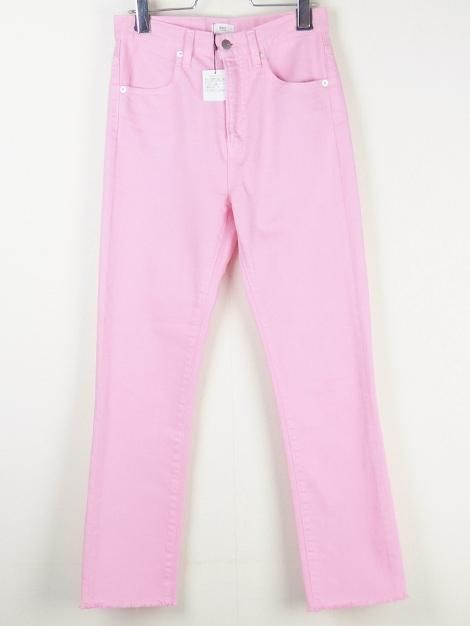 23SS Twill Cutoff Pink Denim Pants