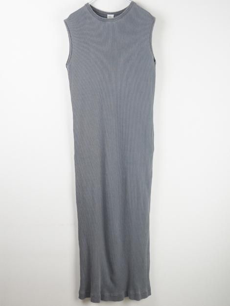 21AW Pigment Dye Rib Dress