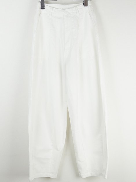 23SS Wide Military Pants WHITE