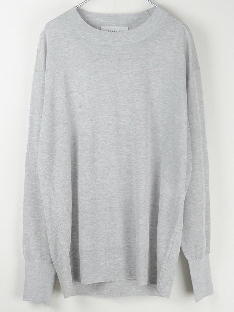 23AW SHEER CREW NECK KNIT