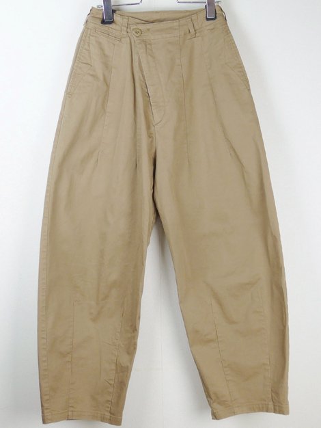 23AW Wide Military Pants Beige