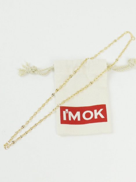 K18 Chain Bar Nacklace