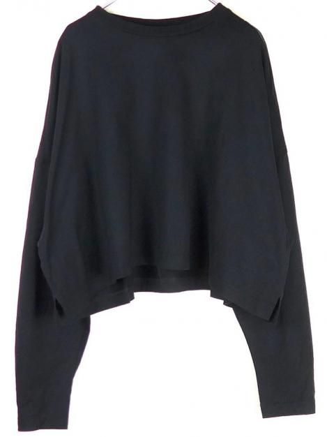 24AW Voxy line cropped T shirt BLACK