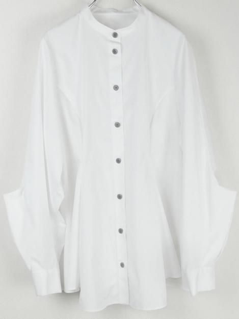 25SS FLARE SHIRT White
