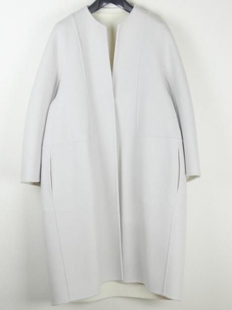 今週末まで限定価格　Drawer ノーカラー カシミヤコート Drawer（ドゥロワー）の「Drawer ウールカシミヤノーカラーコート