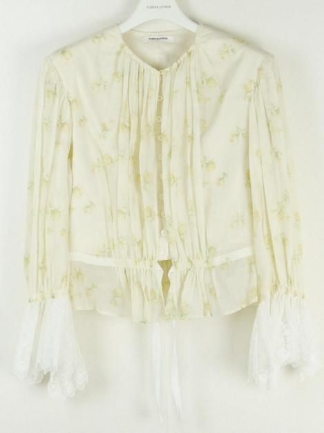 24AW FLOWER PRINTED LAYERED BLOUSE