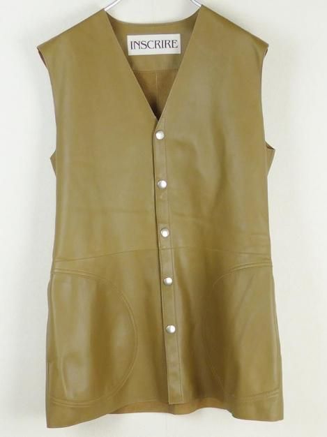 23SS Sheep Leather Gilet