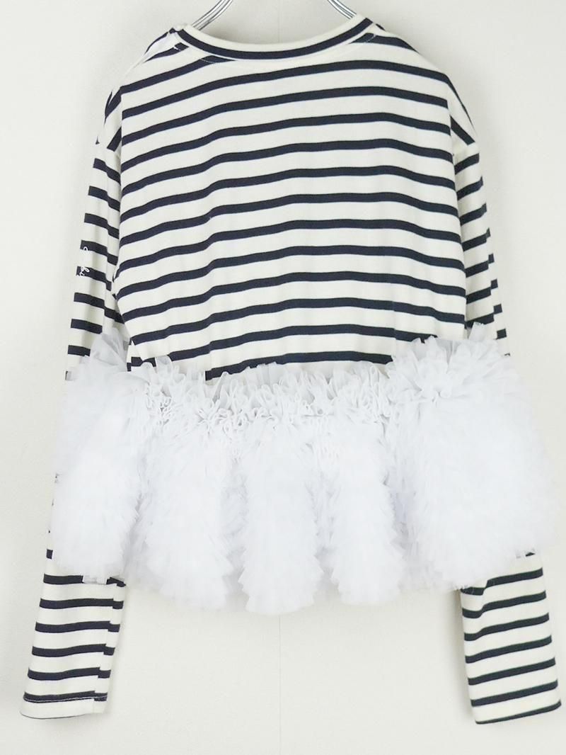 美品☆Bibiy FRANCINE TULLE TOP navy トップス 長袖 BIBIY. MADE | FRANCINE TULLE TOP BLUE｜Bibiy.