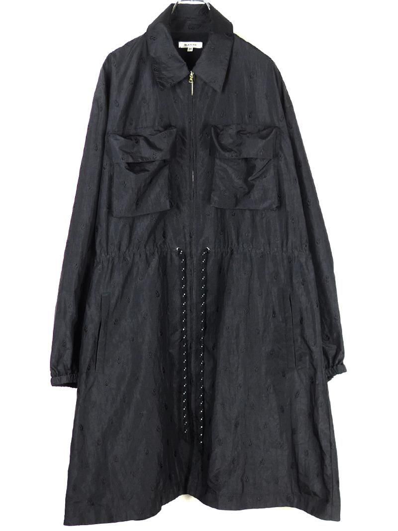 ハウピア　フラワージャガード　コート 25SS ナイロンシルク フラワージャガードコート - ブランド古着