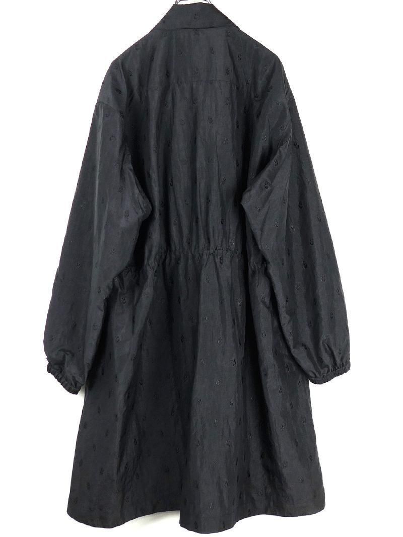 【Youko Ozawa】 ドット柄のジャガード生地のスプリングコート。 オリキジ / TZ027 ジャガード生地 ドット柄