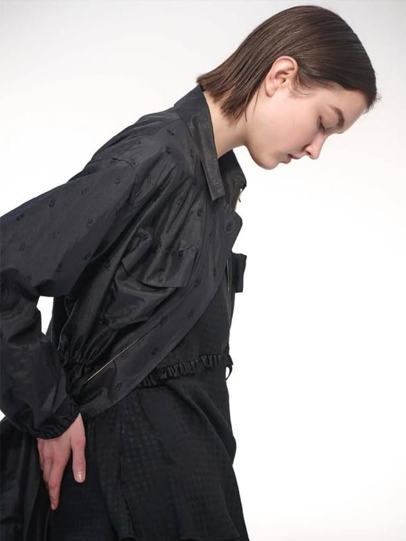 25SS ナイロンシルク フラワージャガードコート - ブランド古着