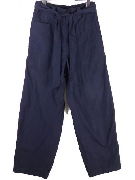 コットンナイロンベルトパンツ