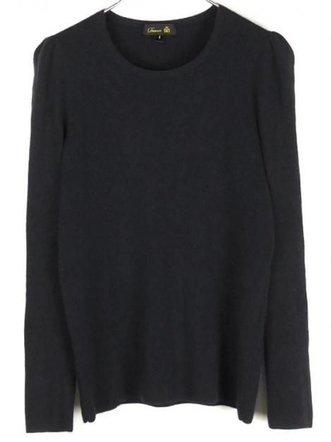 カシミヤパフスリーブニット