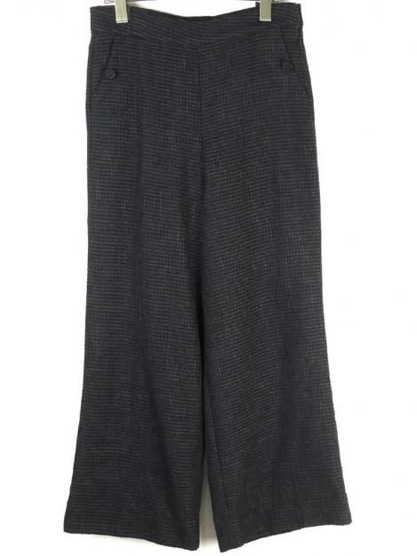 25SS monotone tweed wide pants