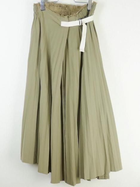 20AW Pleated Belt Skirt