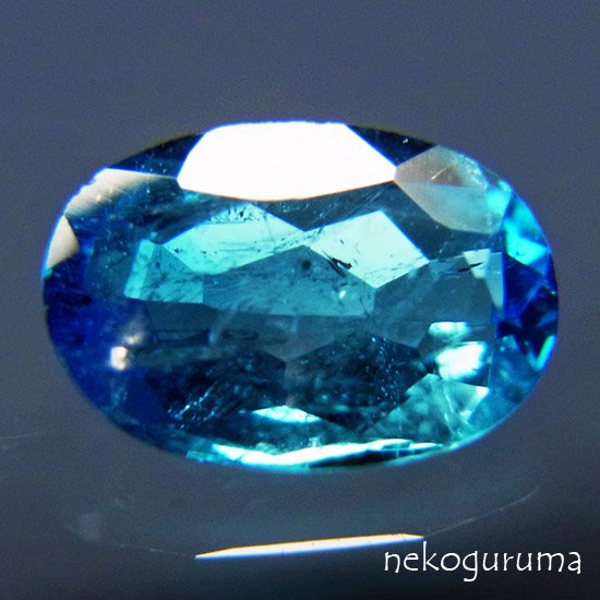 糸魚川翡翠と稀少石のお店「猫車（nekoguruma）」ブラジル産ユークレース（ブルー）：0.268ct -  糸魚川翡翠と稀少石のお店「猫車（nekoguruma）」