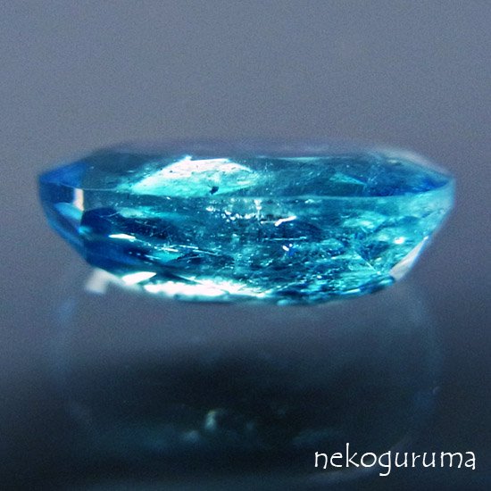 糸魚川翡翠と稀少石のお店「猫車（nekoguruma）」ブラジル産ユークレース（ブルー）：0.268ct -  糸魚川翡翠と稀少石のお店「猫車（nekoguruma）」