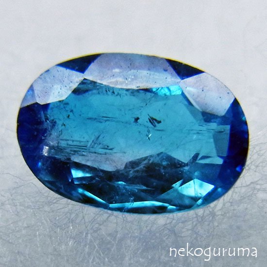 糸魚川翡翠と稀少石のお店「猫車（nekoguruma）」ブラジル産ユークレース（ブルー）：0.268ct -  糸魚川翡翠と稀少石のお店「猫車（nekoguruma）」