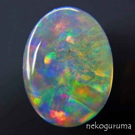 糸魚川翡翠と稀少石のお店「猫車（nekoguruma）」メキシコ産メキシカンオパール：3.185ct -  糸魚川翡翠と稀少石のお店「猫車（nekoguruma）」