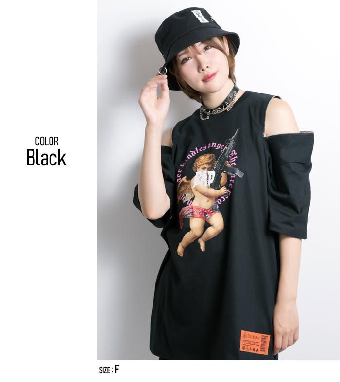 【東京裏側】MACHINE GUN×CUPID 2ファスナーTシャツ