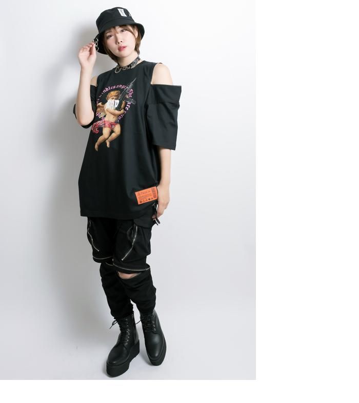 【東京裏側】MACHINE GUN×CUPID 2ファスナーTシャツ