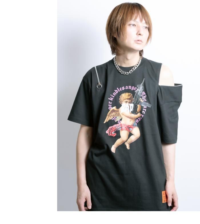 【東京裏側】MACHINE GUN×CUPID 2ファスナーTシャツ