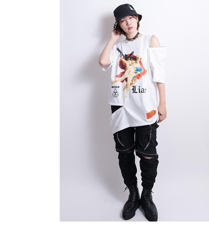 【東京裏側】KIDS GANG 2ファスナービッグTシャツ